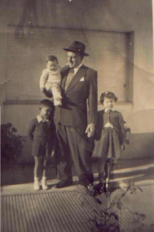 La familia de Claudio Buffevant, en los años 60.